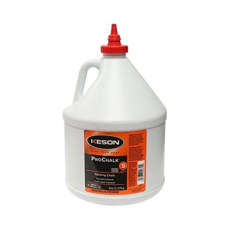 The Brush Man 5 Lb Red Ultra-Fine Standard Chalk Refill, 4PK CHALK 105R